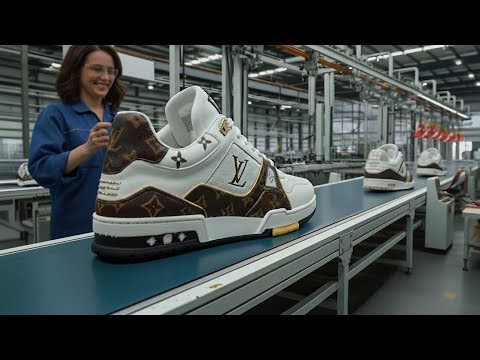 How Louis Vuitton Creates Luxury Sneakers! The Secret Luxury Sneaker Production