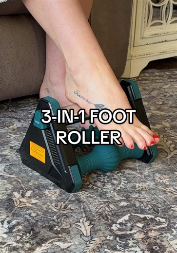 3 sides. one foot roller. instant relief 👣✨ deep tissue, relaxing massage, AND cold therapy all in one… if your feet hurt after long days, this is a must #footmassage #plantarfasciitis #footcare #sorefeet #footroller