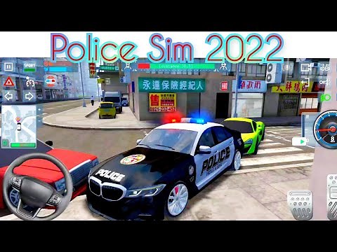 Police Sim 2022 | BMW jeux de voiture de police 2022 | course poursuite en ville jeux Android