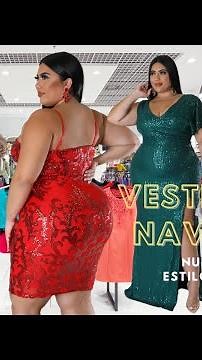 Tendencias en moda con VESTIDOS CORTOS Y LARGOS PARA NAVIDAD Moda Plus size
