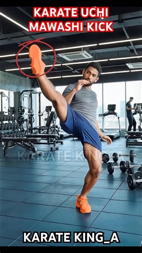 Karate Uchi Mawashi Kick Tutorial #short #karate #kungfu #youtubeshorts #mma #karateking #india #usa