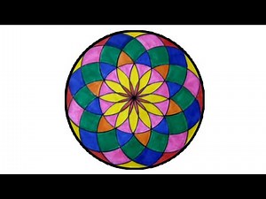 How To Draw Easy Geometric Art with Compass | Geometric Design |