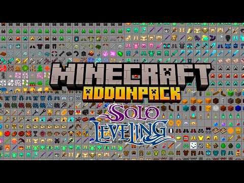 IT'S OUT!! NEW SOLO LEVELING ADD-PACK FOR MINECRAFT PE 26.13 - WITH VARIOUS ADDONS