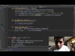 PyQt5 open File Dialog and read file or ( browse File)