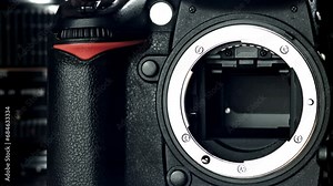 Operation of the release mechanisms of a SLR camera. Filmed on a high-speed camera at 1000 fps. High quality FullHD footage