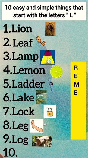 🦁 10 Easy Things That Start with "L" | Lion, Lamp, Leaf & More! Let’s Learn Together – @VIDYARTHI123