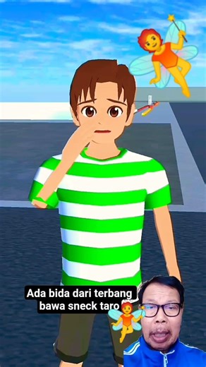 There is a bid from flying with taro snacks #shortsvideo