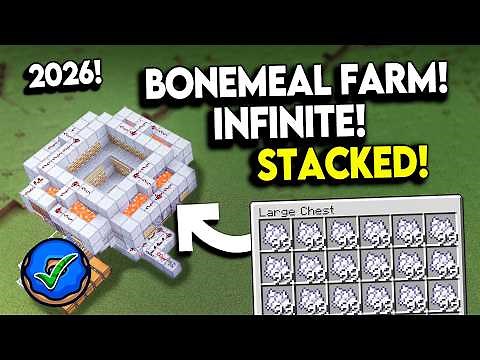 10,000 in 15 Minutes! INSANE Bonemeal Farm for Minecraft 1.21/26.1+!