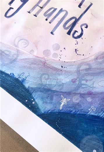 I’ve never been one for font or text, but illustrating this brought out the experimental & messy (and probably best) bits of illustrating that I often forget about, creating a fairyland - or the space between clapping hands, a lyric from @Paris Paloma ‘s new song 🌷💫 #miyazaki #illustration #parispaloma #fantasyart #watercolour