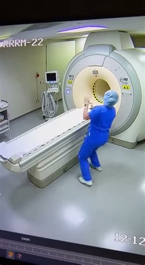 MRI Accident Caught on CCTV — Nurse Pulled by Magnet!
