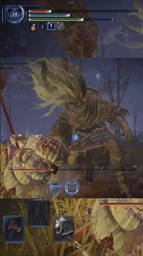 Raider MELTS Nameless King with Crit Build #nightreign #eldenring #soulslike