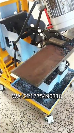Steel plate beveling machine, with high speed of double motors #ironworkerBevelmachine #ironworker