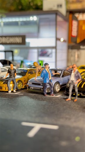 Bringing 1:64 Diorama to Life | Coolest Cars & Figurines | MINI GT | HOTWHEELS #ytshorts #subscribe