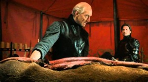 [S01EP7] Charles Dance first scene as Tywin Lannister - so perfect for someone who learned to skin/gut a deer for just an hour