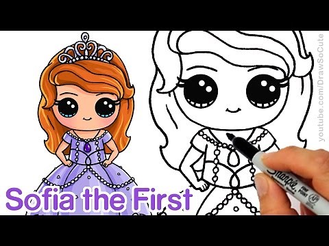 How to Draw Sofia the First step by step Chibi Disney Princess Cute