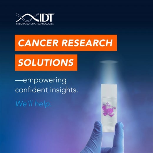 With IDT's comprehensive #cancerresearch solutions, including PCR...