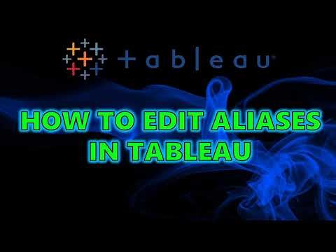 Tableau Tutorial - How to Edit Aliases (Rename) in Tableau