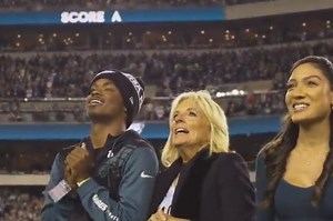 First Lady Jill Biden Got 'Mercilessly' Booed At Eagles Game While Standing Next To Cancer Patients (VIDEO)