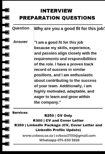 Interview Preparation Questions | CVBoss