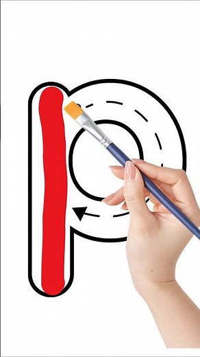 ✏️ Learn to Write the Letter P | Easy Step-by-Step for Kids 🅿️ | ABC Writing Practice