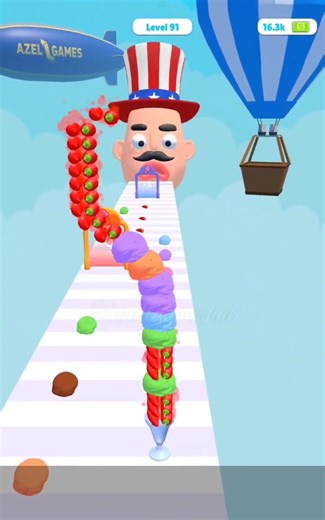 Stacky Icecream Runner Perfect Stack Finish 🍦🔥 #shorts