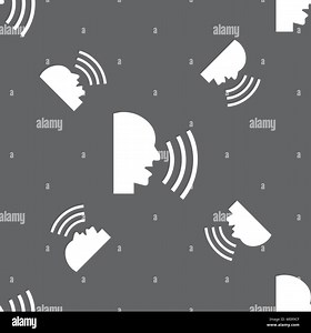 Talking Flat modern web icon. Seamless pattern on a gray background. Vector illustration Stock Vector Image & Art - Alamy