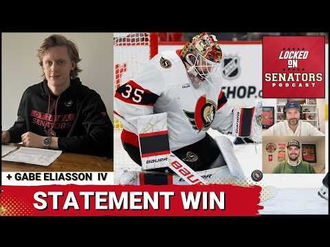 Undermanned Ottawa Senators Grit Out HUGE Win in Detroit + Gabe Eliasson Talks NHL Contract Signing