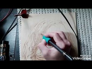 How to create human hair on your pyrography portrait, made easy. Part one