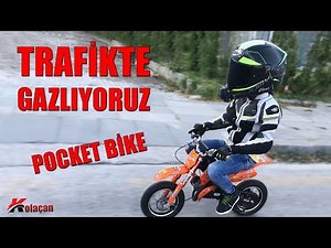 Benzinli Çocuk Motoru ile Trafikte Gazlama | 50cc Pocket Bike Vlog