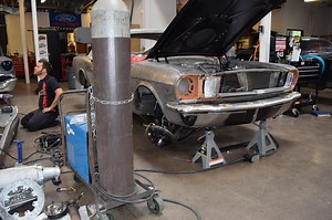Killer NASCAR-Powered 1965 Mustang Fastback project in progress
