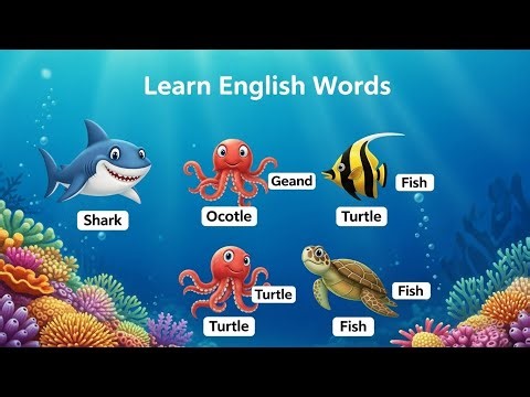 Learning English for Kids Through Sea Animals 🌊🐠 - Phần 2 | Baby Animal English
