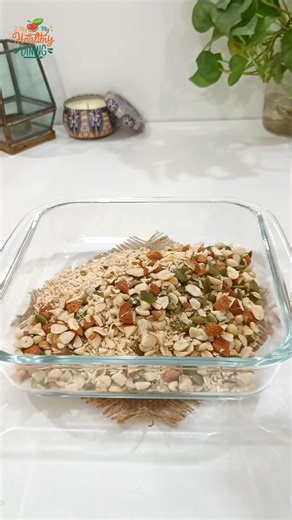 Oats dry fruits healthy breakfast mix prep for instant breakfast #shorts
