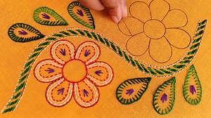 84K views · 3.3K reactions | Hand Embroidery Traditional Bangladeshi Nokshi Kantha Stitch Embroidery Tutorial by Rup Handicraft Learn More  https://www.youtube.com/playlist?list=PLEl1T0_J0PE5HIanUXNtZBMNF9Vi6x1oG 1). 2 Part Cotton Fabric 2). Cotton Lacchi Thread 3). 2 X Thread 4). Needle no.6 #ruphandicraft #sewing #flowers #drawing #embroidery #handembroiderydesigns | Rup Handicraft | Facebook