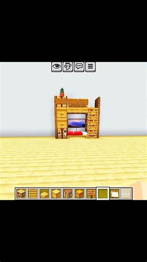 MINECRAFT: Small Bunk Bed Tutorial #shorts #minecraft #tutorial