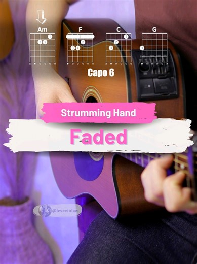 Faded by Alan Walker: Strumming Guitar Tutorial