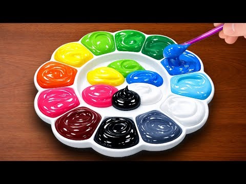 How to Make 13 Colors With 6 Primary Colors | Satisfying Color Mixing