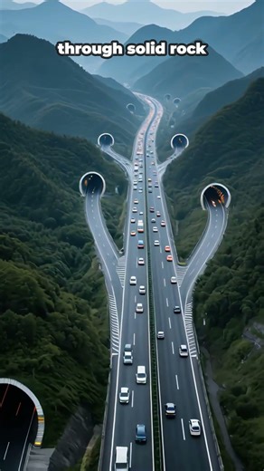 How China Is Building Roads Through Solid Mountains #future #infrastructure