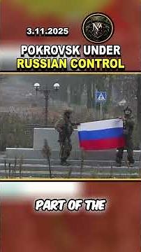 🚨 POKROVSK UNDER RUSSIAN CONTROL: FLAGS RAISED EVERYWHERE! #russia #ukraine #viral