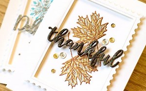 【卡片制作】金属凸粉强强组合Layered Metallic Heat Embossing