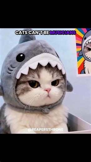Who said cats can't be musicians? ☠️