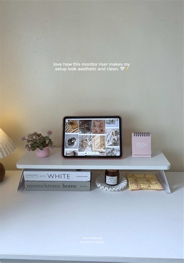 Effortless Clean Setup Upgrade with Monitor Riser