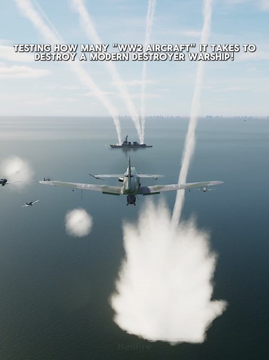 WW2 Planes vs. Modern Destroyer: Can They Sink It? | DCS World