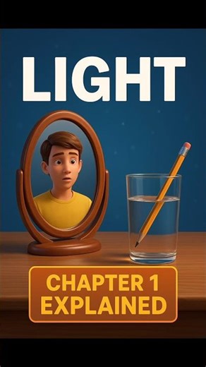 Light Chapter Explained 🔥 Reflection & Refraction in Real Life | Class 10 Physics Made Easy! #shorts