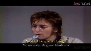 John Lennon - Imagine (Sub Español Lyrics) También pueden verlo a traves de Youtube: https://www.youtube.com/watch?v=nBRpF7JvQCs | Bastideon