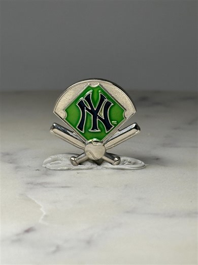 New York Yankees Baseball Pin: Green Enamel - MLB Sports Accessory - Etsy