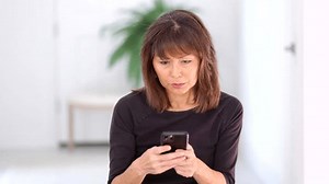 Closeup Smiling Woman Enjoying Smartphone Texting Stock Footage Video (100% Royalty-free) 3672770177 | Shutterstock