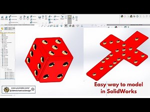 Easy Dice Modeling for Beginners in SolidWorks!