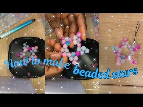How to make a beaded star - quick and easy.