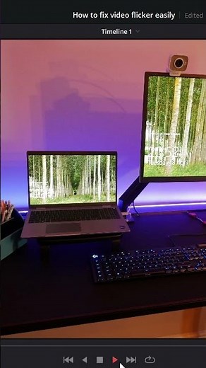 Quick fix for lighting flicker in Davinci Resolve