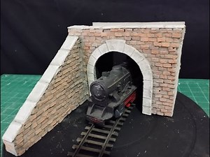 Easy model train tunnel. Step by step
